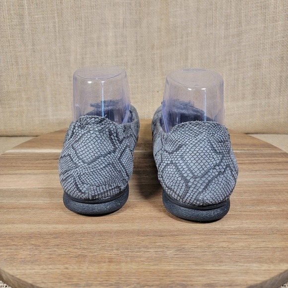 Sabrinas Ballet Flats Gray Snake Print‎ Leather Slip On Shoes EU Size 38 US 8 - Picture 5 of 10
